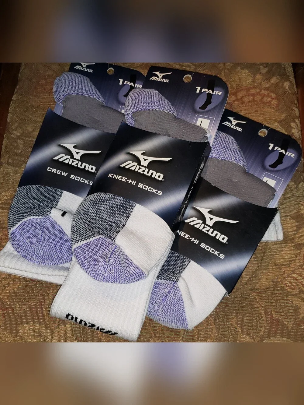 Three (3) Pairs Of New Mizuno Socks